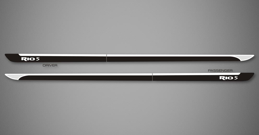 Venom B Body Side Moldings C for 2012-2017 Kia Rio (Hatchback)