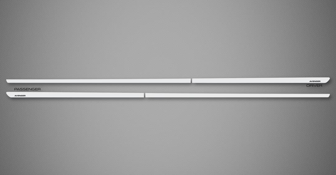 Chrome XS Body Side Moldings for 2011-2014 Dodge Avenger