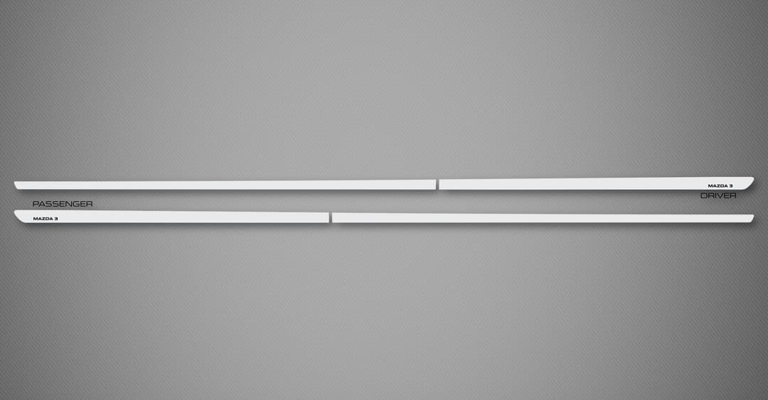 Chrome XS Body Side Moldings A for 2010-2013 Mazda 3 (Hatchback)