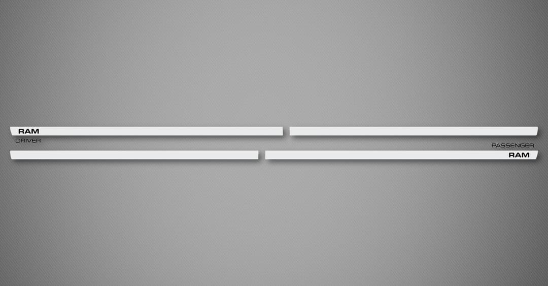 Chrome XS Body Side Moldings for 2009-2018 Dodge Ram Pickup 1500 (Crew Cab)