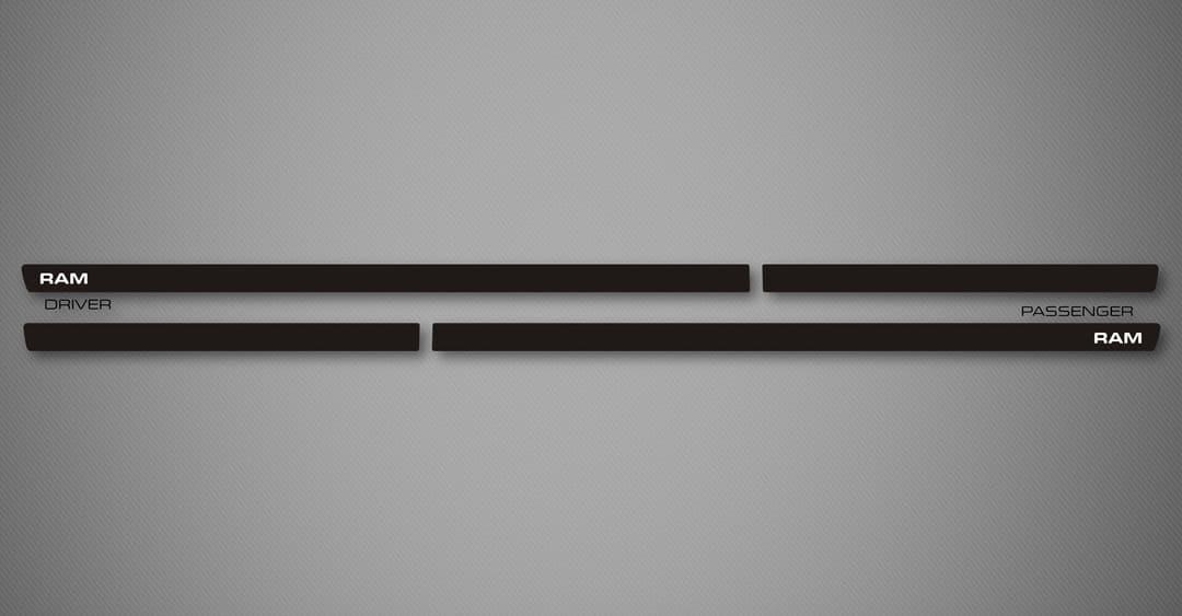 Azure S Body Side Moldings for 2009-2018 Dodge Ram Pickup 1500 (Quad Cab)