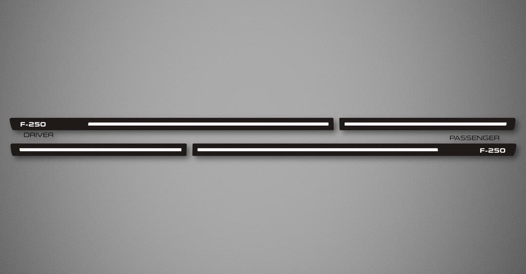 Venom B Body Side Moldings for 2009-2016 Ford F-250 Super Duty (SuperCab)