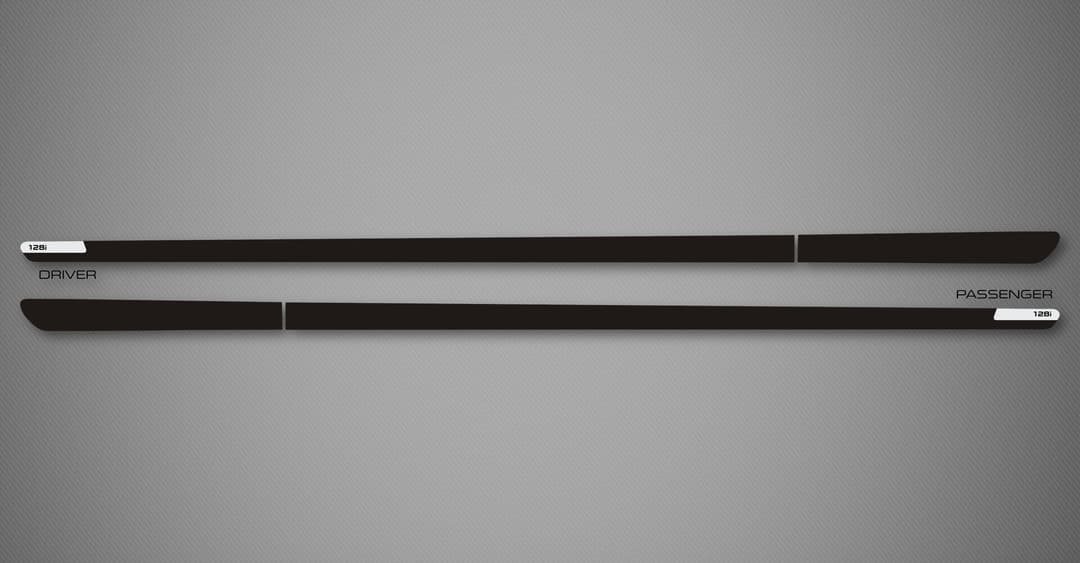 Azure S Body Side Moldings for 2011-2016 BMW 1 Series (Coupe)