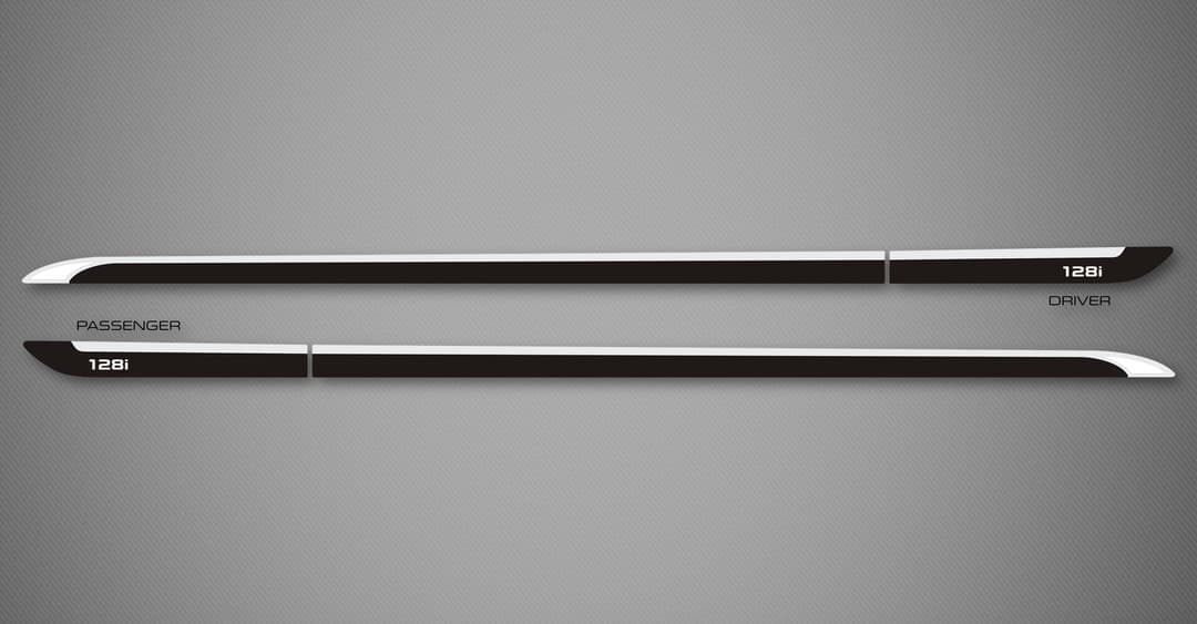 Venom B Body Side Moldings for 2011-2016 BMW 1 Series (Coupe)