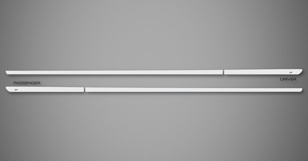 Chrome XS Body Side Moldings for 2011-2016 Lexus CT 200h (Hatchback)