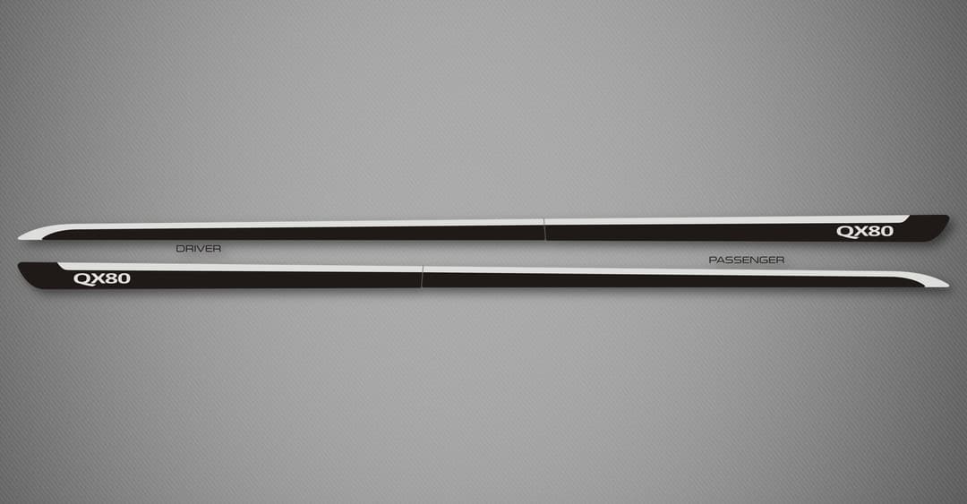 Venom B Body Side Moldings B for 2014-2025 Infiniti QX80