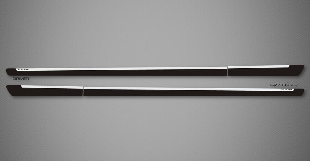 Azure C Body Side Moldings for 2007-2014 Mercedes-Benz CL-Class (Coupe)