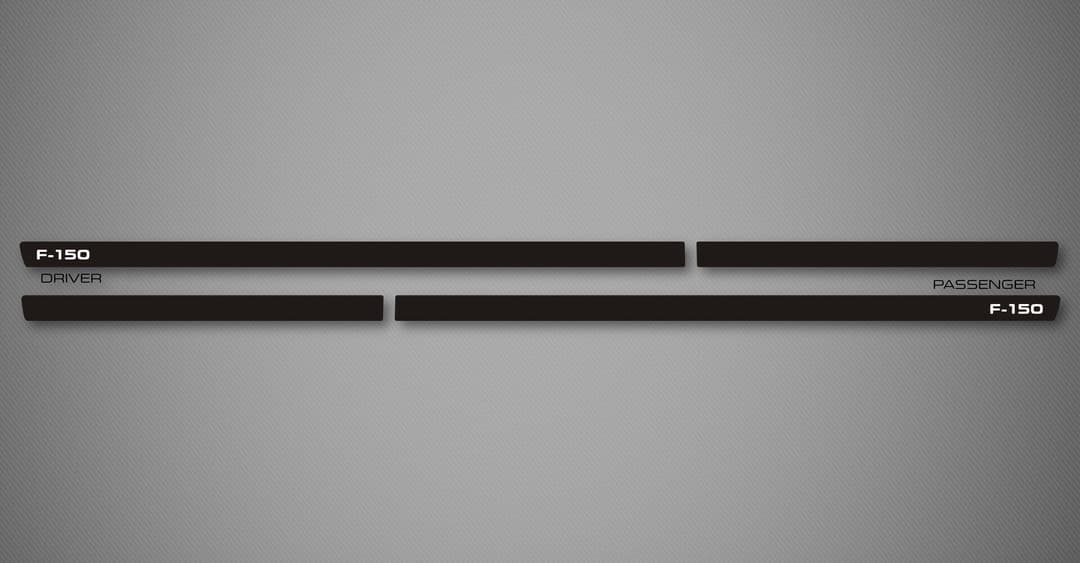 Azure S Body Side Moldings for 2015-2025 Ford F-150 (SuperCab)
