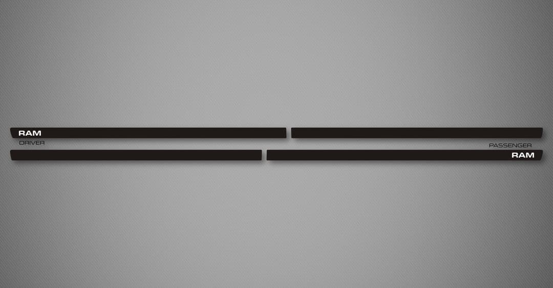 Venom S Body Side Moldings for 2009-2018 Dodge Ram Pickup 1500 (Crew Cab)